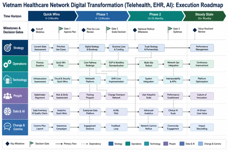 Roadmap — Next-Gen Care: Digital Transformation Elevating Healthcare in Vietnam
