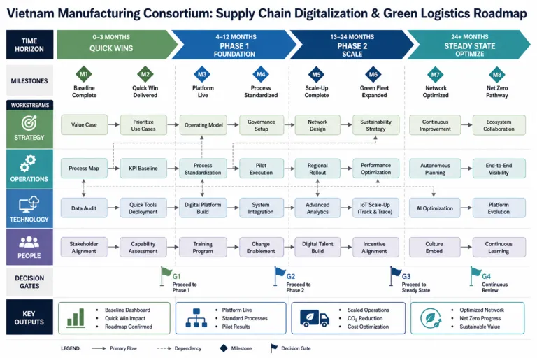Roadmap — Efficiency Unleashed: Innovating Vietnam’s Supply Chain Dynamics