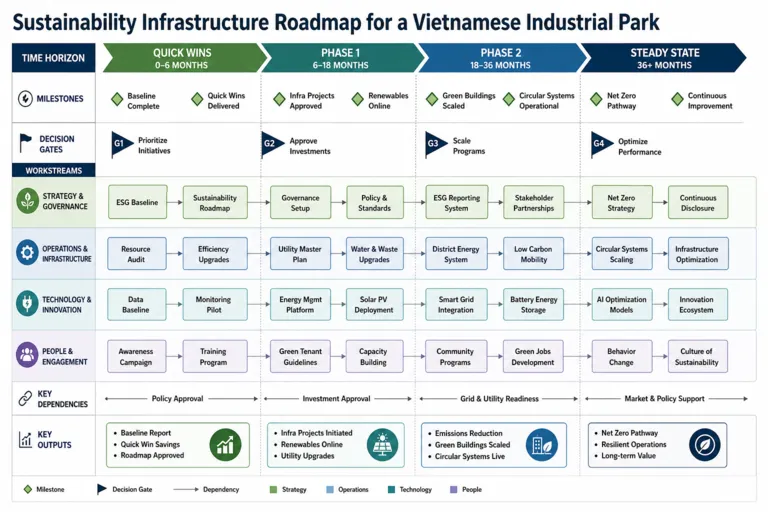 Roadmap — Skyline Green Industrial Park: Advancing Sustainable Manufacturing Infrastructure in Vietnam