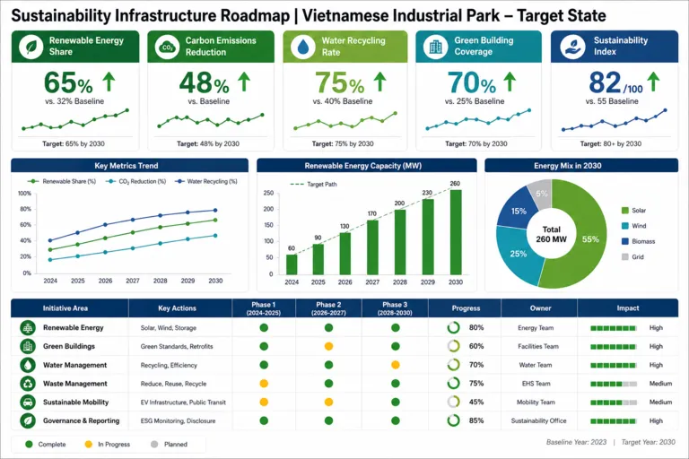 Dashboard — Skyline Green Industrial Park: Advancing Sustainable Manufacturing Infrastructure in Vietnam