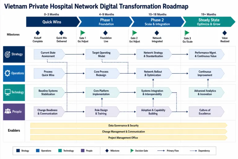 Roadmap — Digital Care Vietnam: Modernizing Private Healthcare Networks Through Technology Integration